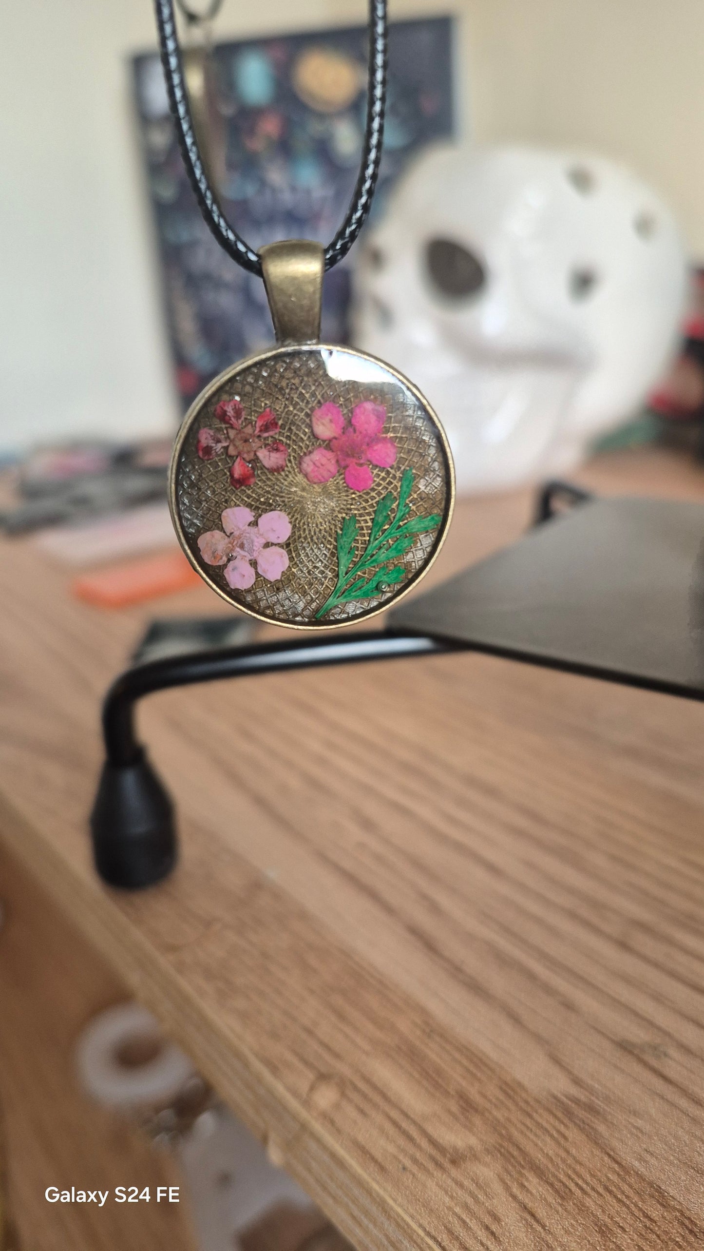 Pink Flower Necklace