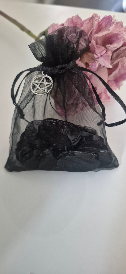 Handmade Witch Runes – Divination Set with Blank Rune & Scroll