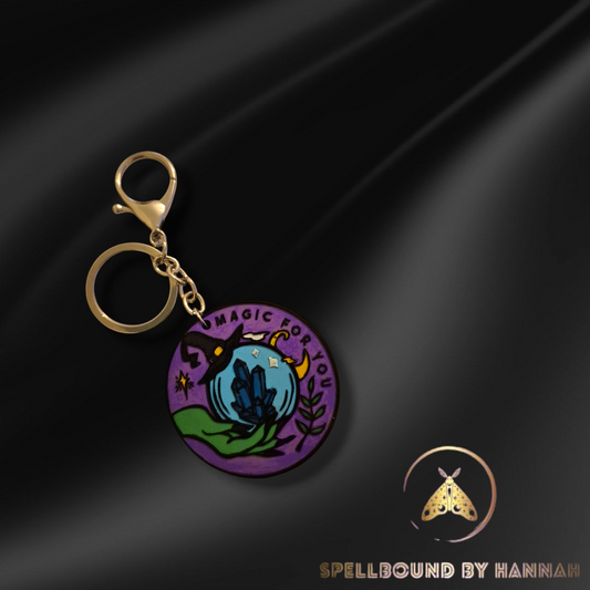 Purple Magic Keychain