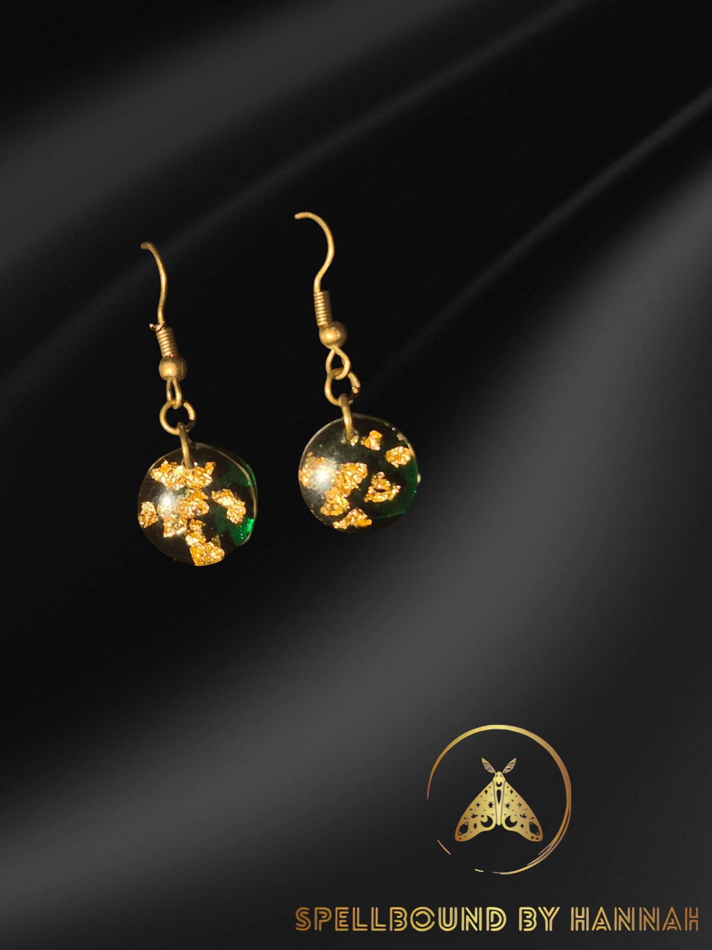 Green & Gold Earrings